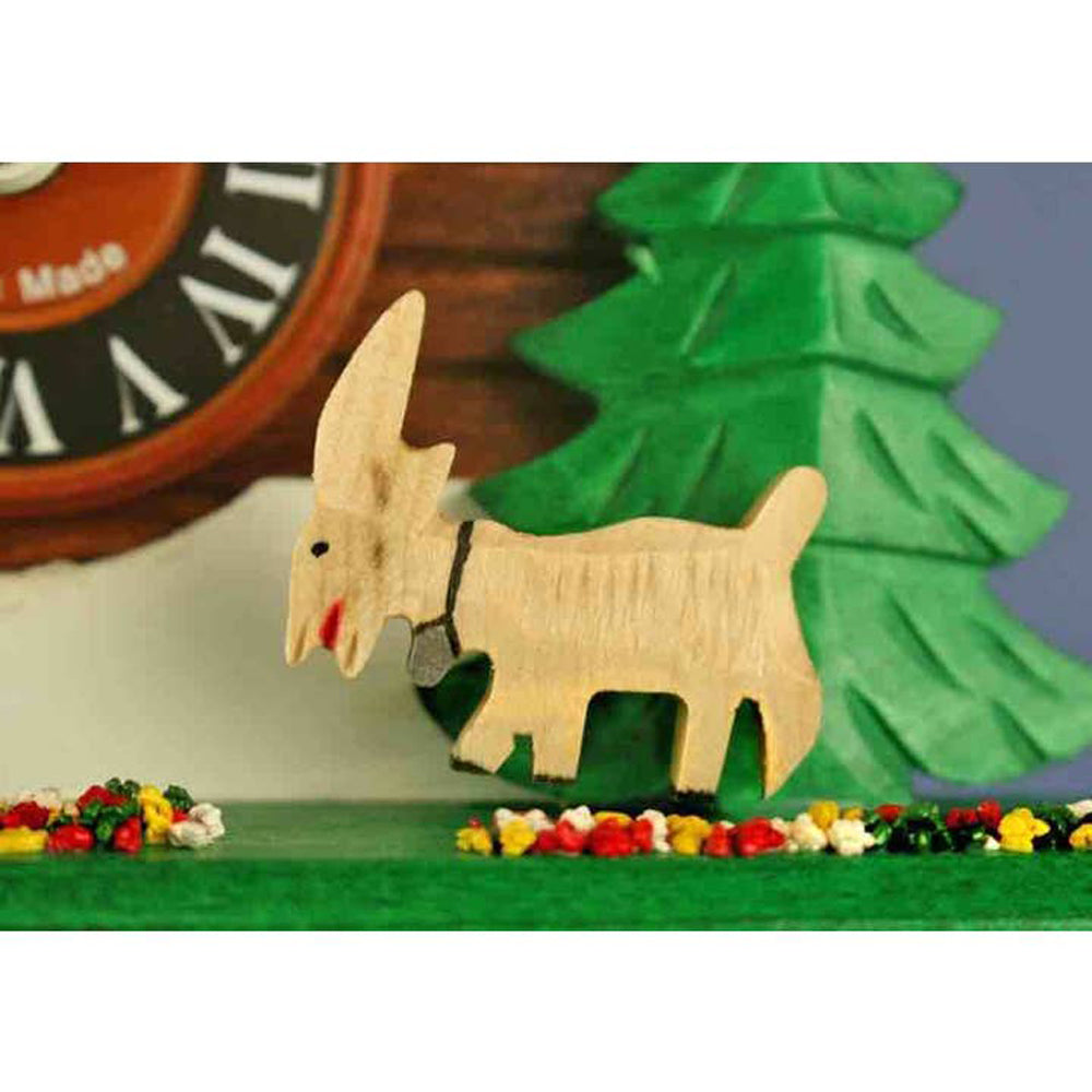 Goats At Play Chalet Cuckoo Clock-4