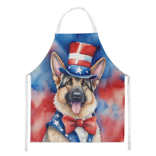 German Shepherd Patriotic American Apron-0