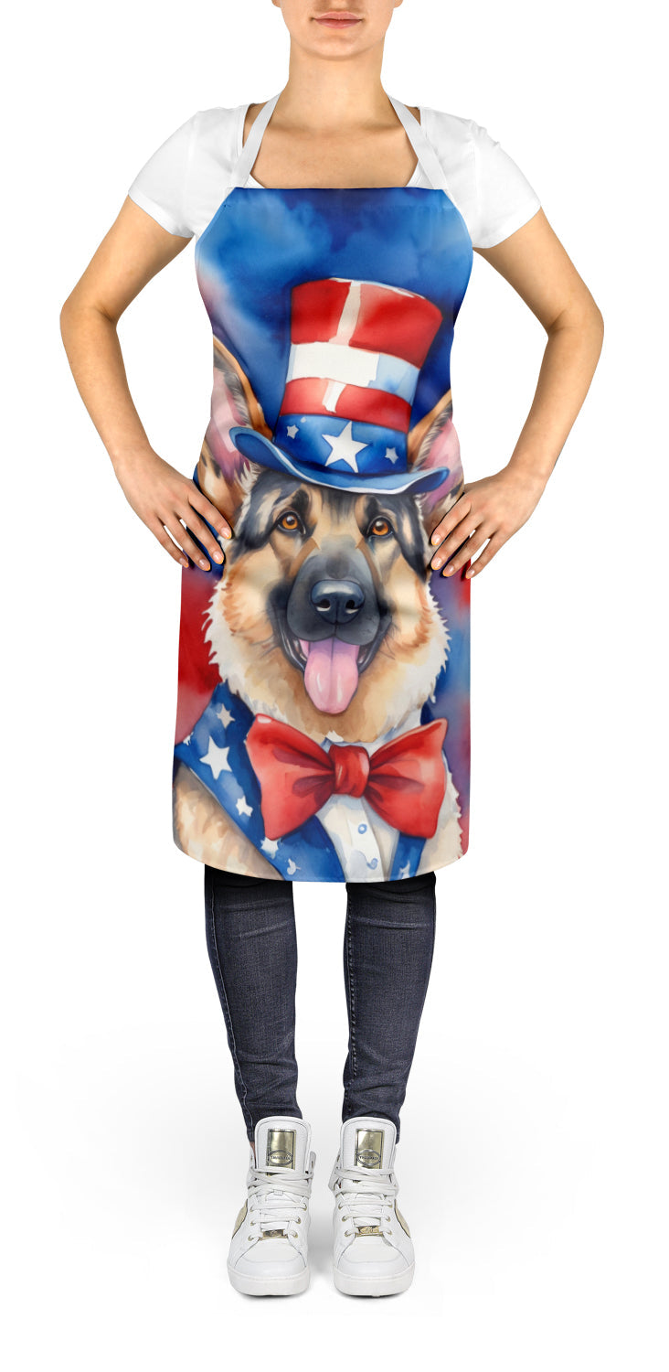 German Shepherd Patriotic American Apron-1