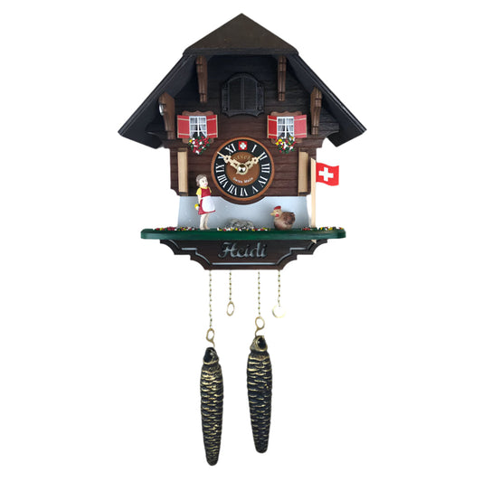 Heidi and Chicken Chalet Cuckoo Clock-0
