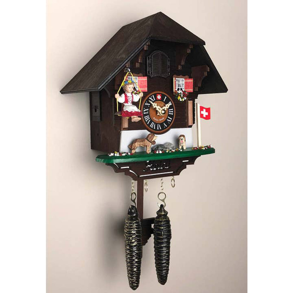 Heidi On the Swing Quartz Cuckoo Clock-2