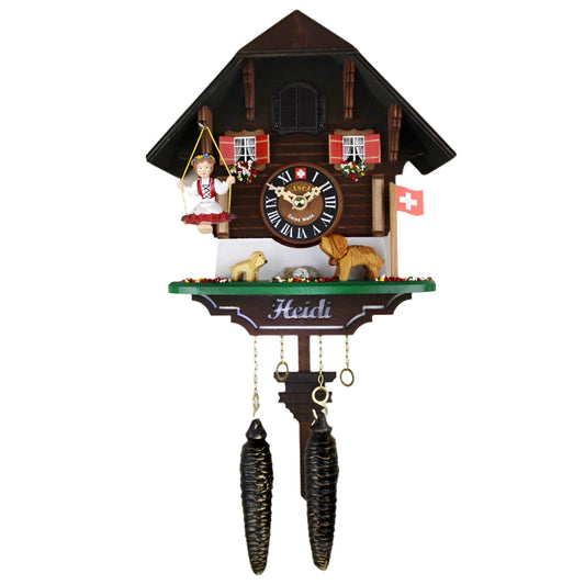 Heidi On the Swing Quartz Cuckoo Clock-0