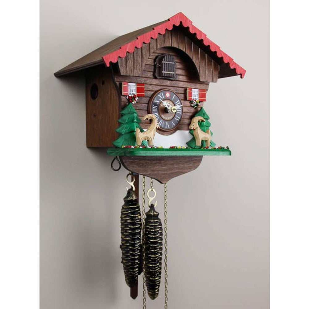 Leaping Ibex Chalet Cuckoo Clock-2