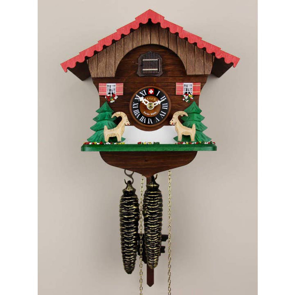 Leaping Ibex Chalet Cuckoo Clock-1