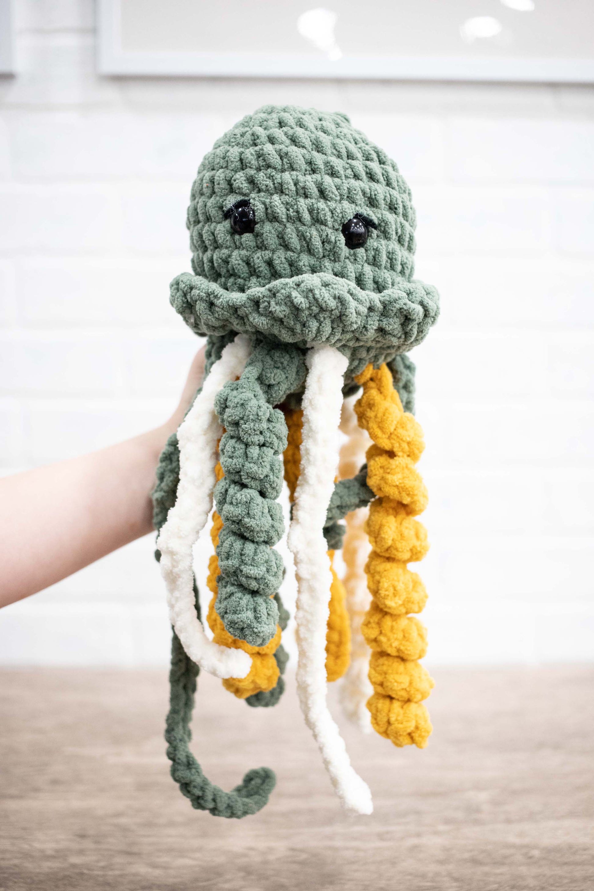 Jellyfish, Crochet Stuffed Animal-0