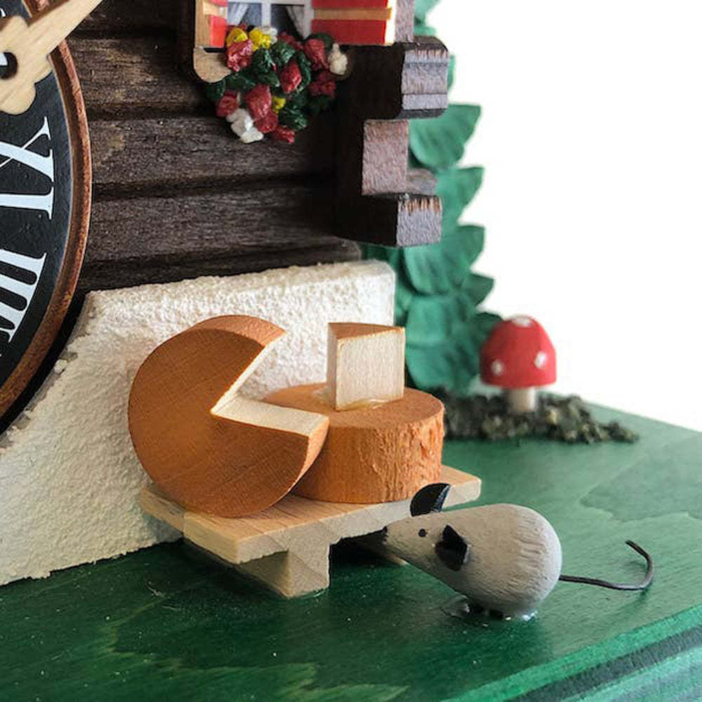 Swiss Cheese Chalet Cuckoo Clock-3